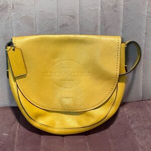 Coach Vibrant Yellowish Crossbody Bag